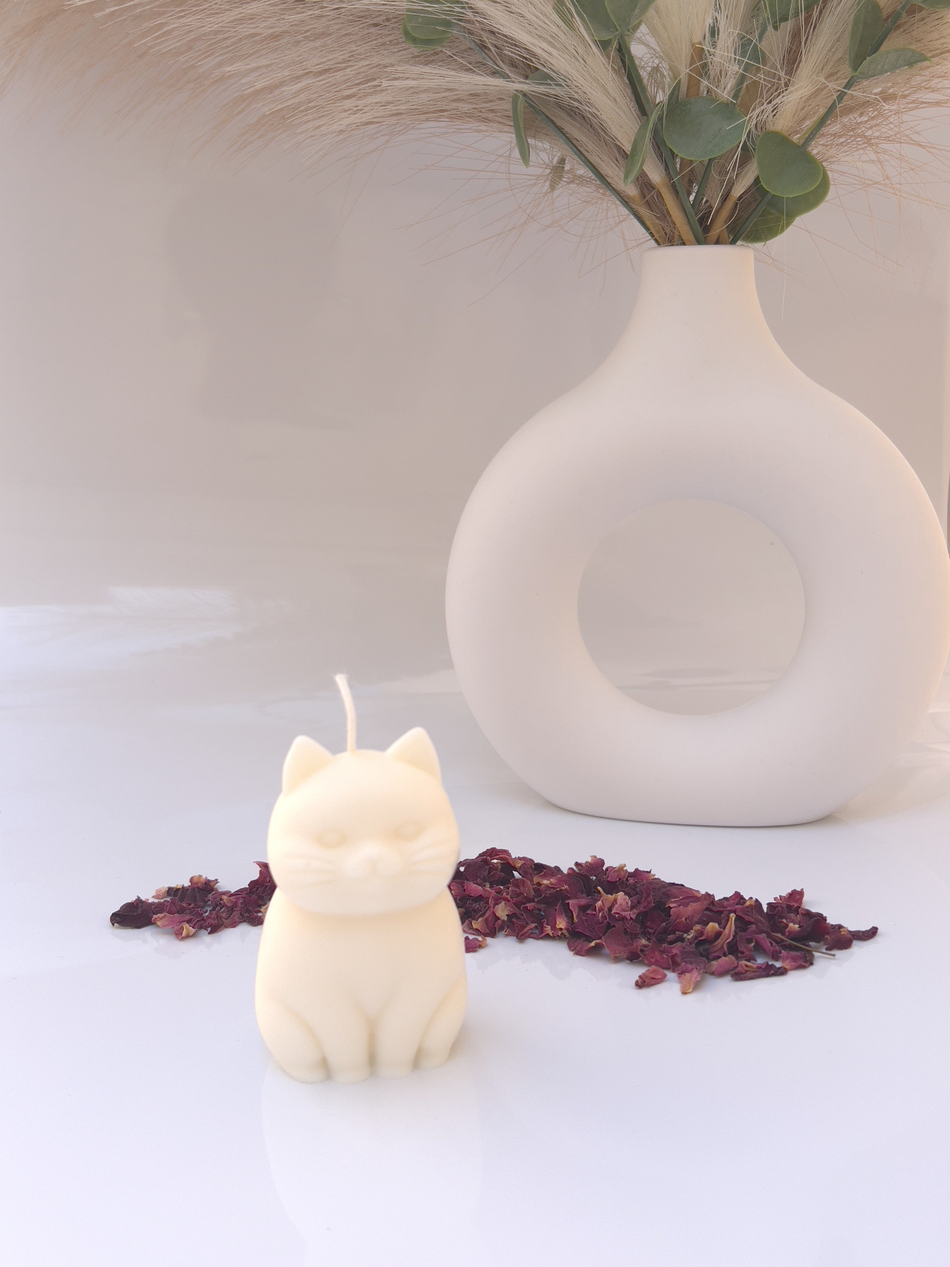 Vela decorativa gato