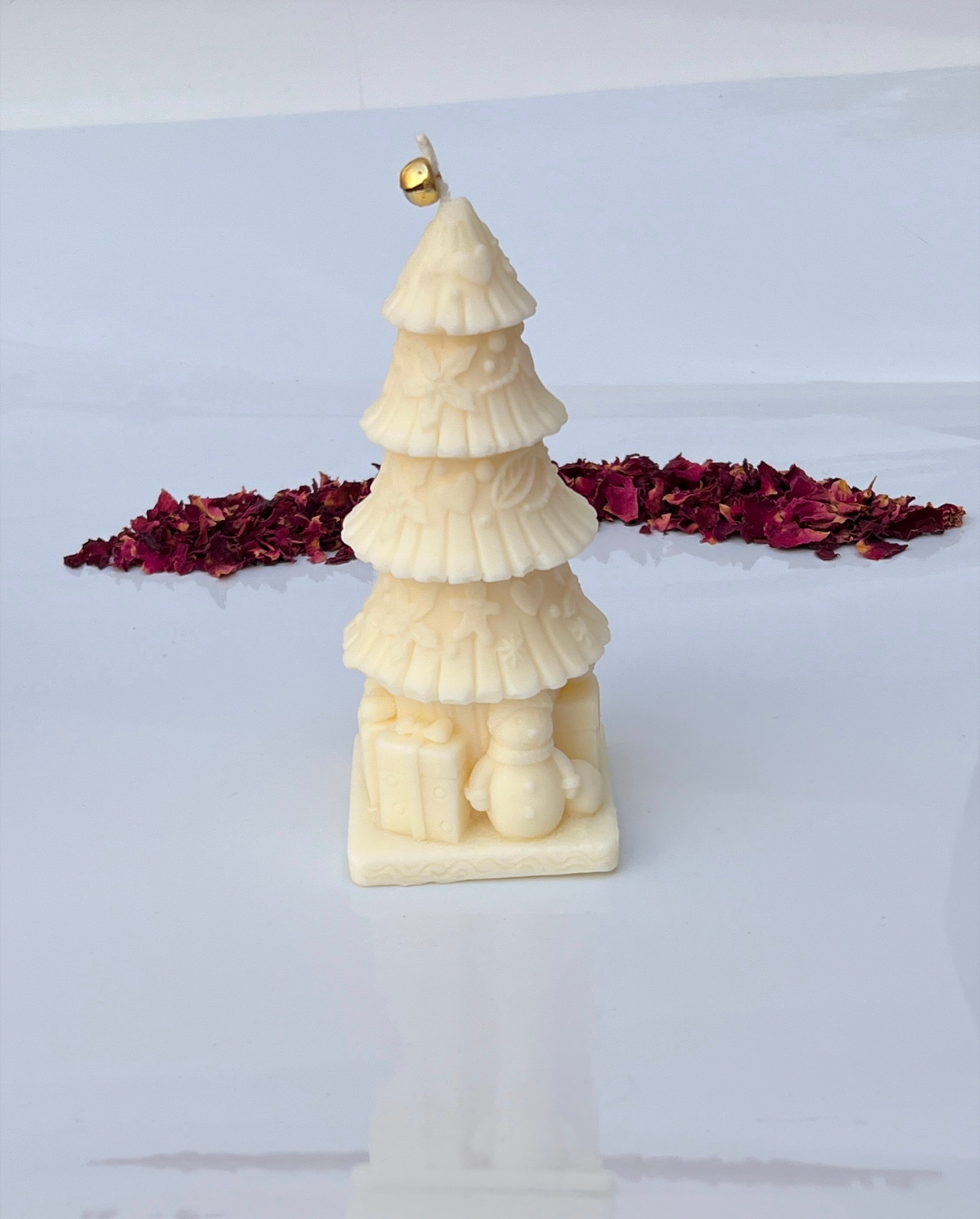 Vela árbol navideño