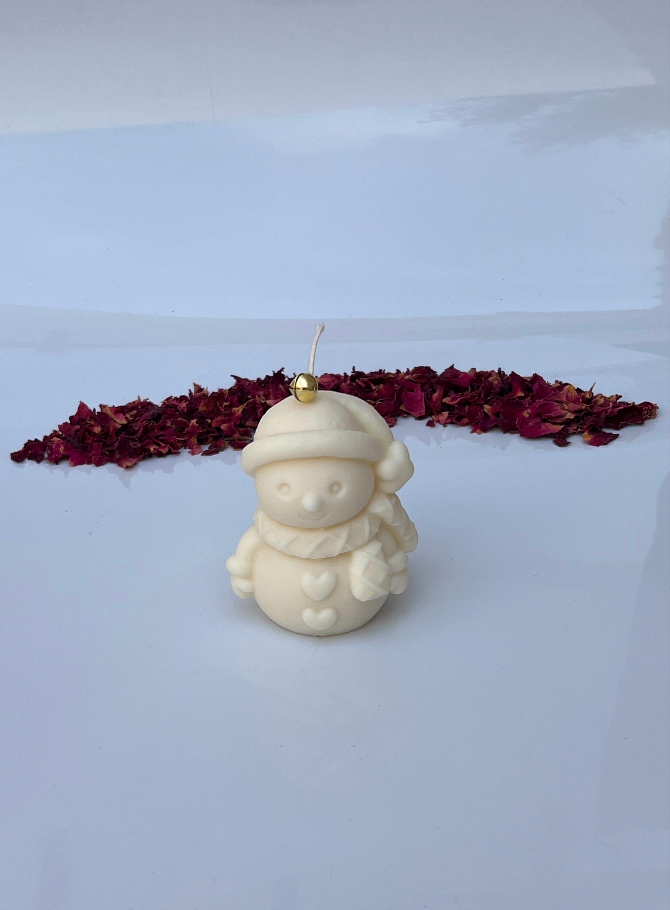 Vela muñeco de nieve