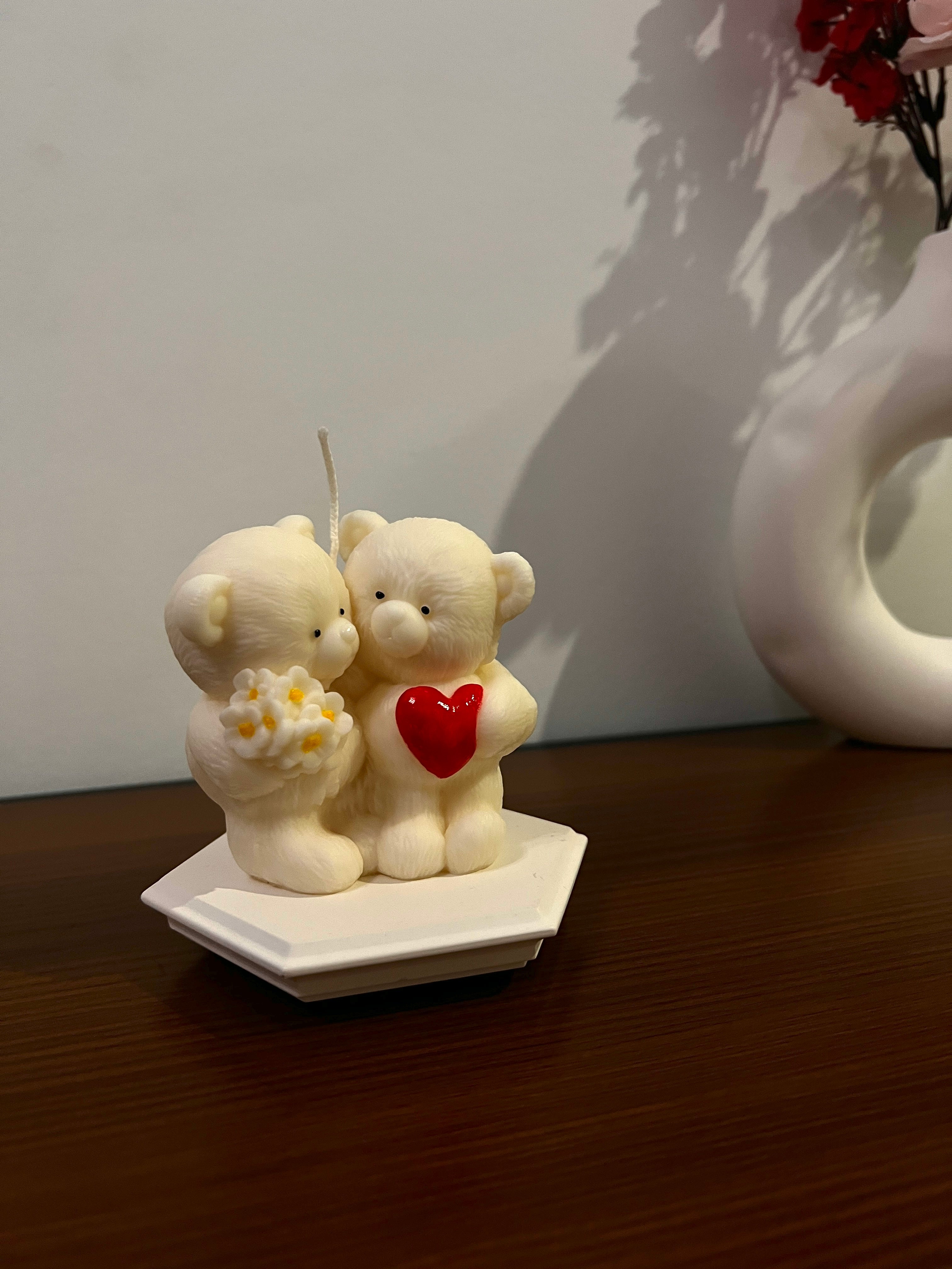 Vela decorativa Ositos Enamorados