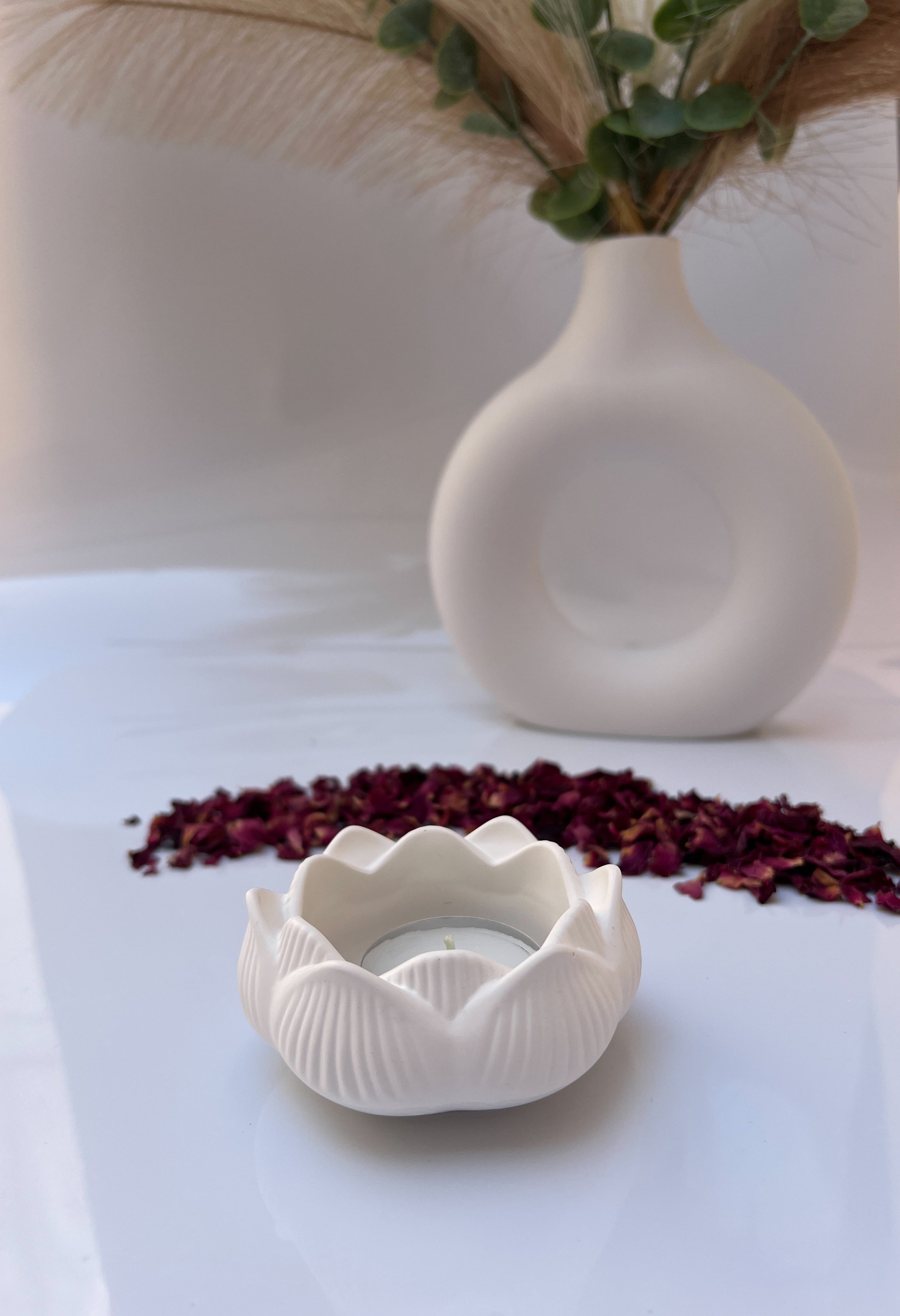 Candelabro flor de loto